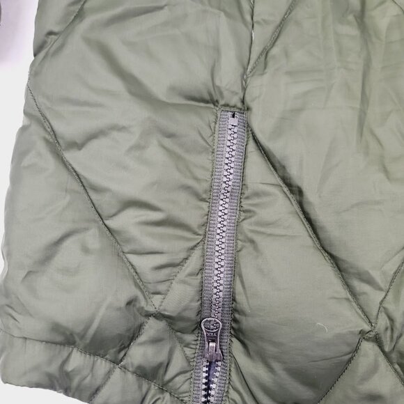 Columbia Women's Green Quilted Hooded Fur Puffer Parka Jacket Size S - Picture 4 of 15
